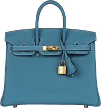 Hermes Birkin 25 Blue Jean Togo Gold Hardware Hermes Birkin 25 Blue Jean Togo Gold Hardware