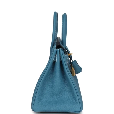 Hermes Birkin 25 Blue Jean Togo Gold Hardware Hermes Birkin 25 Blue Jean Togo Gold Hardware