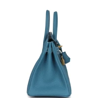 Hermes Birkin 25 Blue Jean Togo Gold Hardware Hermes Birkin 25 Blue Jean Togo Gold Hardware