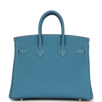 Hermes Birkin 25 Blue Jean Togo Gold Hardware Hermes Birkin 25 Blue Jean Togo Gold Hardware
