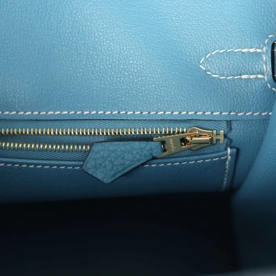 Hermes Birkin 25 Blue Jean Togo Gold Hardware Hermes Birkin 25 Blue Jean Togo Gold Hardware