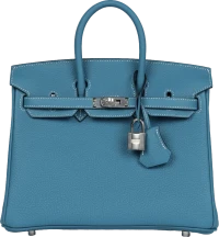 Hermes Birkin 25 Blue Jean Togo Palladium Hardware Hermes Birkin 25 Blue Jean Togo Palladium Hardware