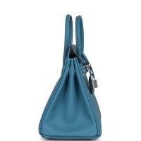 Hermes Birkin 25 Blue Jean Togo Palladium Hardware Hermes Birkin 25 Blue Jean Togo Palladium Hardware