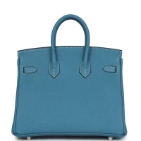 Hermes Birkin 25 Blue Jean Togo Palladium Hardware Hermes Birkin 25 Blue Jean Togo Palladium Hardware