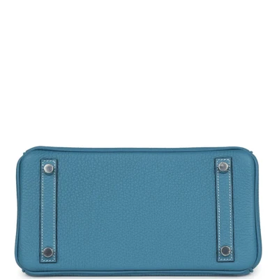 Hermes Birkin 25 Blue Jean Togo Palladium Hardware Hermes Birkin 25 Blue Jean Togo Palladium Hardware