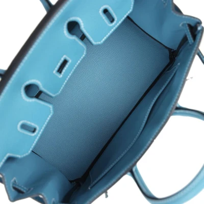 Hermes Birkin 25 Blue Jean Togo Palladium Hardware Hermes Birkin 25 Blue Jean Togo Palladium Hardware
