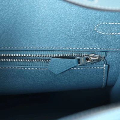 Hermes Birkin 25 Blue Jean Togo Palladium Hardware Hermes Birkin 25 Blue Jean Togo Palladium Hardware