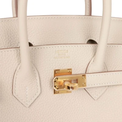 Hermes Birkin 25 Craie Togo Gold Hardware Hermes Birkin 25 Craie Togo Gold Hardware