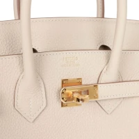 Hermes Birkin 25 Craie Togo Gold Hardware Hermes Birkin 25 Craie Togo Gold Hardware