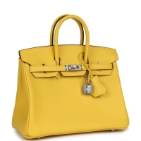 Hermes Birkin 25 Jaune de Naples Swift Palladium Hardware Hermes Birkin 25 Jaune de Naples Swift Palladium Hardware
