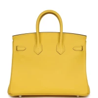 Hermes Birkin 25 Jaune de Naples Swift Palladium Hardware Hermes Birkin 25 Jaune de Naples Swift Palladium Hardware