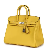 Hermes Birkin 25 Jaune de Naples Swift Palladium Hardware Hermes Birkin 25 Jaune de Naples Swift Palladium Hardware