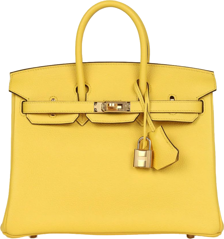 Hermes Birkin 25 Jaune de Naples Togo Gold Hardware