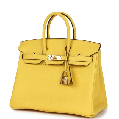 Hermes Birkin 25 Jaune de Naples Togo Gold Hardware Hermes Birkin 25 Jaune de Naples Togo Gold Hardware