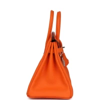 Hermes Birkin 25 Orange Minium Togo Palladium Hardware Hermes Birkin 25 Orange Minium Togo Palladium Hardware