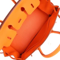 Hermes Birkin 25 Orange Minium Togo Palladium Hardware Hermes Birkin 25 Orange Minium Togo Palladium Hardware