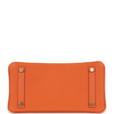 Hermes Birkin 25 Orange Togo Gold Hardware