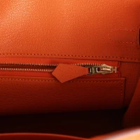Hermes Birkin 25 Orange Togo Gold Hardware