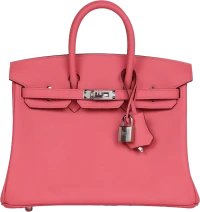 Hermes Birkin 25 Rose Azalee Swift Palladium Hardware Hermes Birkin 25 Rose Azalee Swift Palladium Hardware