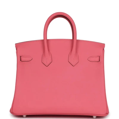 Hermes Birkin 25 Rose Azalee Swift Palladium Hardware Hermes Birkin 25 Rose Azalee Swift Palladium Hardware