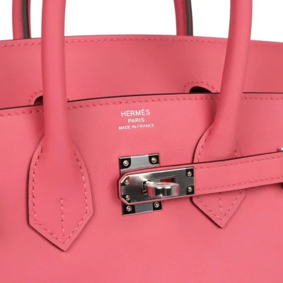 Hermes Birkin 25 Rose Azalee Swift Palladium Hardware Hermes Birkin 25 Rose Azalee Swift Palladium Hardware