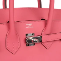 Hermes Birkin 25 Rose Azalee Swift Palladium Hardware Hermes Birkin 25 Rose Azalee Swift Palladium Hardware