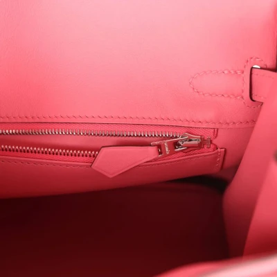 Hermes Birkin 25 Rose Azalee Swift Palladium Hardware Hermes Birkin 25 Rose Azalee Swift Palladium Hardware