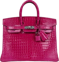 Hermes Birkin 25 Rose Sheherazade Shiny Porosus Crocodile Palladium Hardware Hermes Birkin 25 Rose Sheherazade Shiny Porosus Crocodile Palladium Hardware