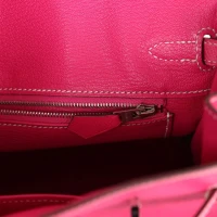 Hermes Birkin 25 Rose Tyrien Epsom Palladium Hardware