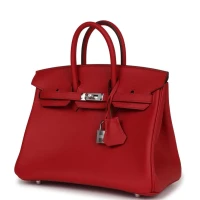 Hermes Birkin 25 Rouge Piment Swift Palladium Hardware Hermes Birkin 25 Rouge Piment Swift Palladium Hardware