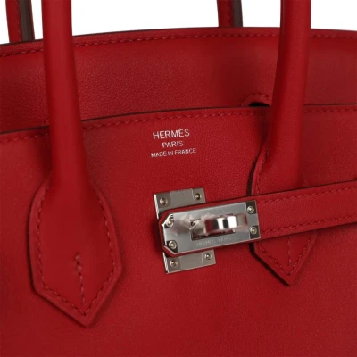 Hermes Birkin 25 Rouge Piment Swift Palladium Hardware Hermes Birkin 25 Rouge Piment Swift Palladium Hardware