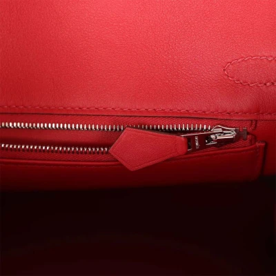 Hermes Birkin 25 Rouge Piment Swift Palladium Hardware Hermes Birkin 25 Rouge Piment Swift Palladium Hardware
