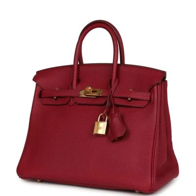 Hermes Birkin 25 Rubis Togo Gold Hardware Hermes Birkin 25 Rubis Togo Gold Hardware