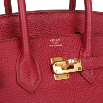 Hermes Birkin 25 Rubis Togo Gold Hardware Hermes Birkin 25 Rubis Togo Gold Hardware
