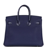 Hermes Birkin 25 Touch Bleu Encre Togo and Shiny Niloticus Crocodile Palladium Hardware Hermes Birkin 25 Touch Bleu Encre Togo and Shiny Niloticus Crocodile Palladium Hardware