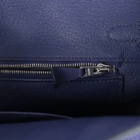 Hermes Birkin 25 Touch Bleu Encre Togo and Shiny Niloticus Crocodile Palladium Hardware Hermes Birkin 25 Touch Bleu Encre Togo and Shiny Niloticus Crocodile Palladium Hardware