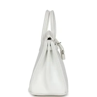 Hermes Birkin 25 White Epsom Palladium Hardware