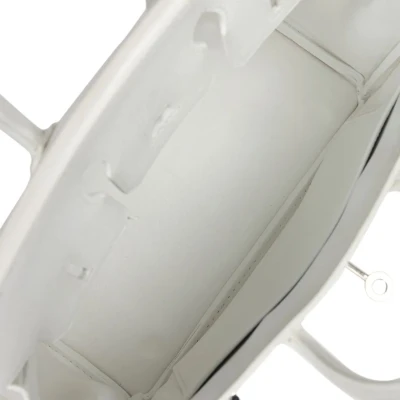 Hermes Birkin 25 White Epsom Palladium Hardware