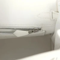 Hermes Birkin 25 White Epsom Palladium Hardware