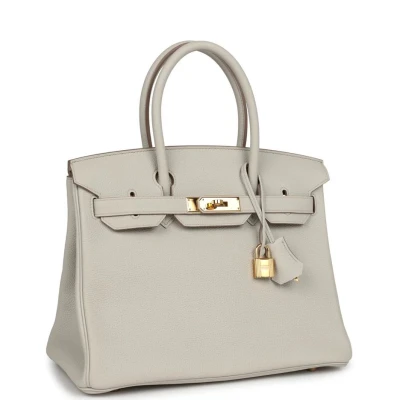 Hermes Birkin 30 Beton Togo Gold Hardware Hermes Birkin 30 Beton Togo Gold Hardware