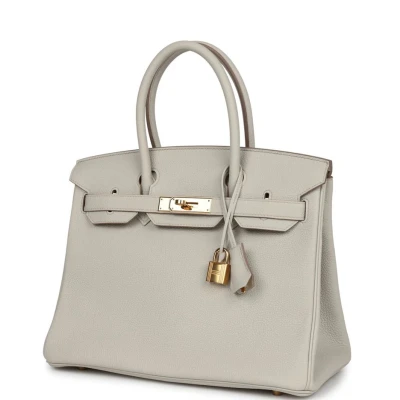 Hermes Birkin 30 Beton Togo Gold Hardware Hermes Birkin 30 Beton Togo Gold Hardware