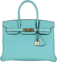 Hermes Birkin 30 Bleu Atoll Togo Gold Hardware Hermes Birkin 30 Bleu Atoll Togo Gold Hardware