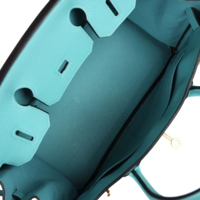 Hermes Birkin 30 Bleu Atoll Togo Gold Hardware Hermes Birkin 30 Bleu Atoll Togo Gold Hardware