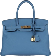 Hermes Birkin 30 Bleu Azur Togo Gold Hardware Hermes Birkin 30 Bleu Azur Togo Gold Hardware