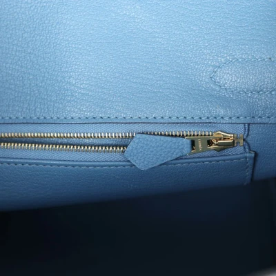 Hermes Birkin 30 Bleu Azur Togo Gold Hardware Hermes Birkin 30 Bleu Azur Togo Gold Hardware