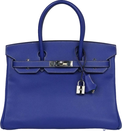 Hermes Birkin 30 Bleu Electric Candy Epsom Palladium Hardware Hermes Birkin 30 Bleu Electric Candy Epsom Palladium Hardware