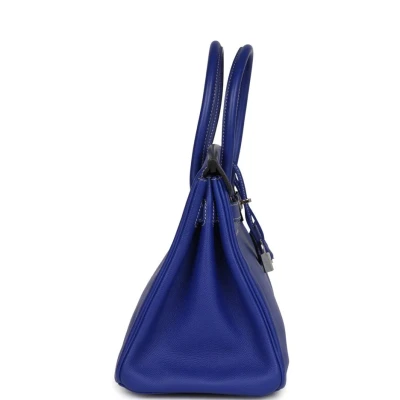 Hermes Birkin 30 Bleu Electric Candy Epsom Palladium Hardware Hermes Birkin 30 Bleu Electric Candy Epsom Palladium Hardware