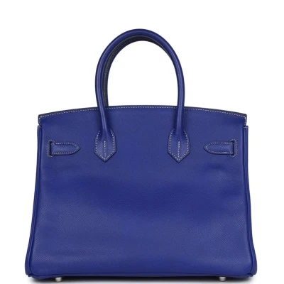 Hermes Birkin 30 Bleu Electric Candy Epsom Palladium Hardware Hermes Birkin 30 Bleu Electric Candy Epsom Palladium Hardware