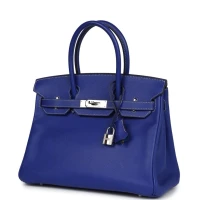 Hermes Birkin 30 Bleu Electric Candy Epsom Palladium Hardware Hermes Birkin 30 Bleu Electric Candy Epsom Palladium Hardware