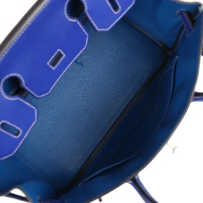Hermes Birkin 30 Bleu Electric Candy Epsom Palladium Hardware Hermes Birkin 30 Bleu Electric Candy Epsom Palladium Hardware